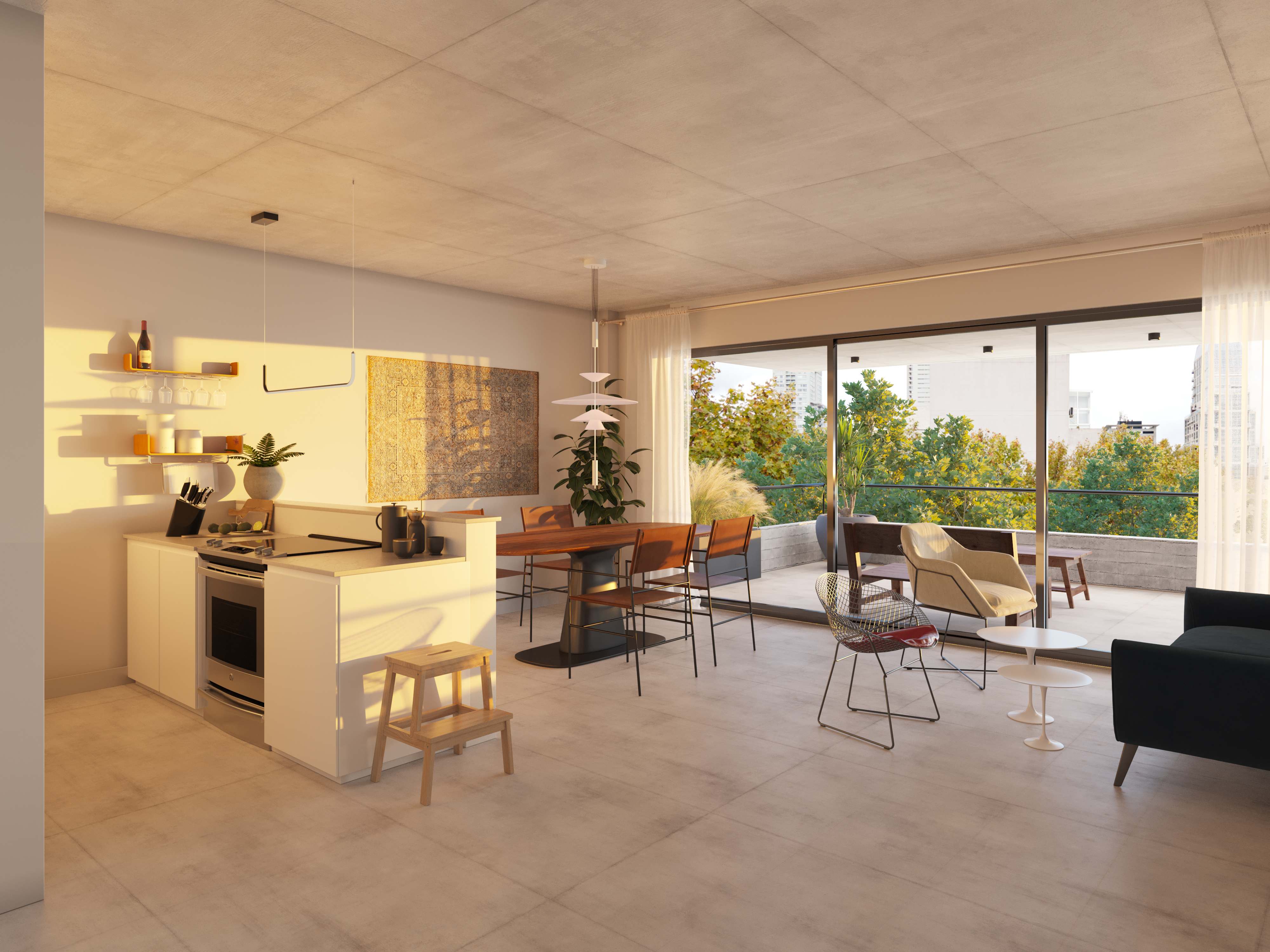 Balcones con vegetación