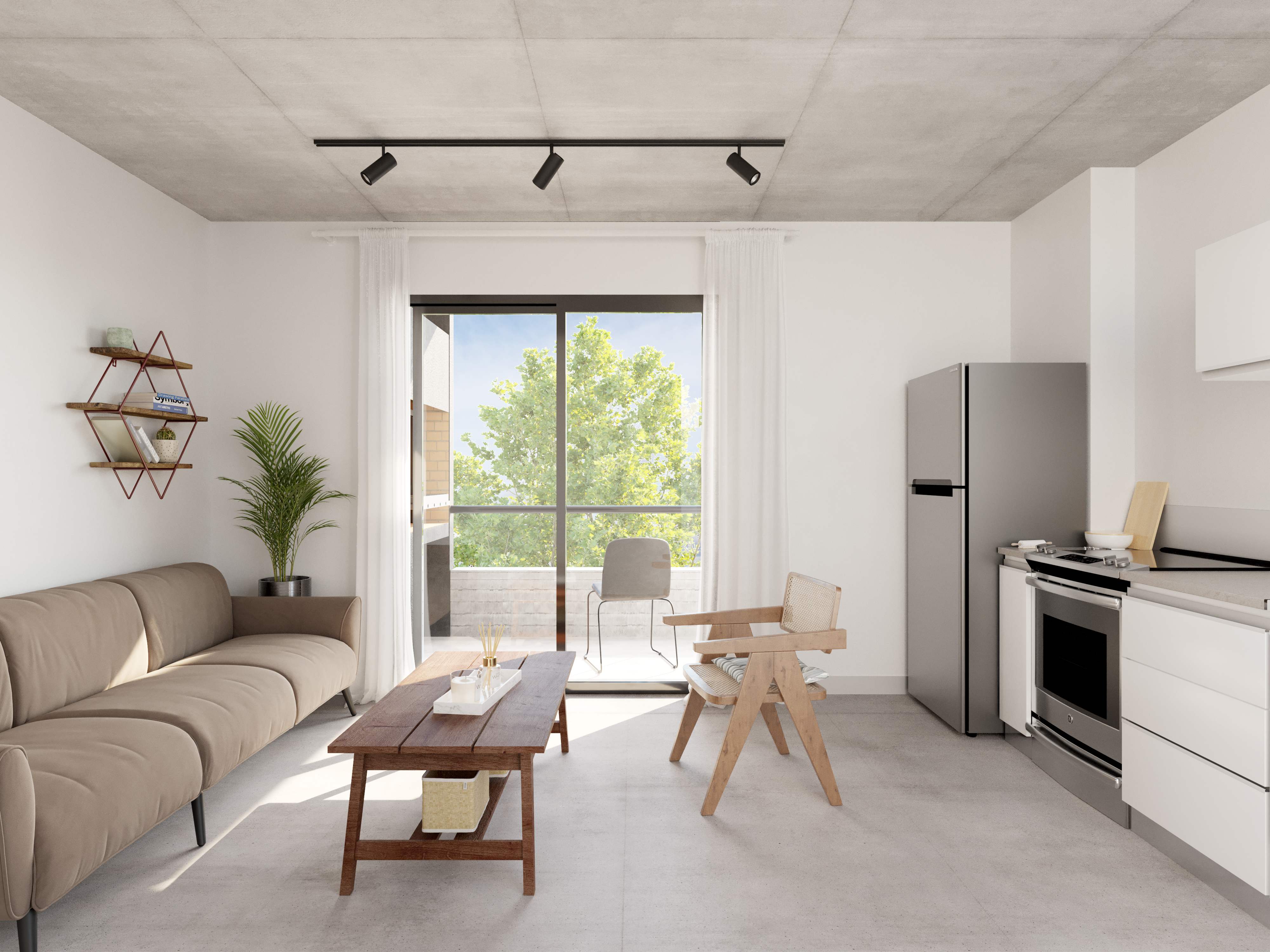 Vista lateral del edificio