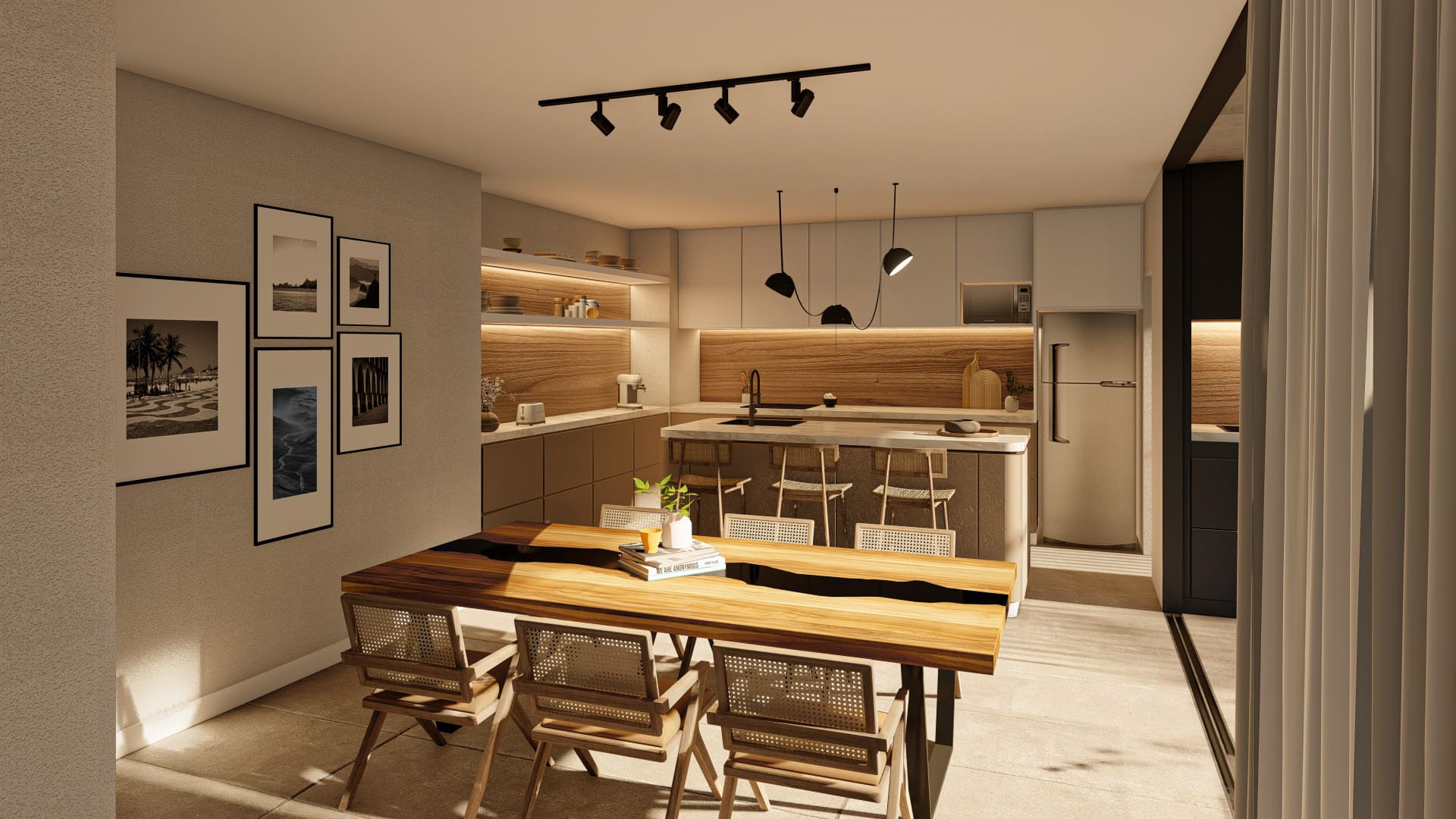 Cocina con detalles